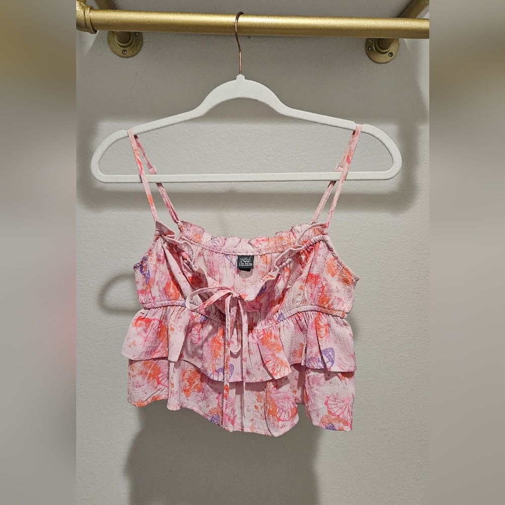 Wild Fable Floral Camisole with Ruffles